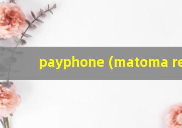 payphone (matoma remix)